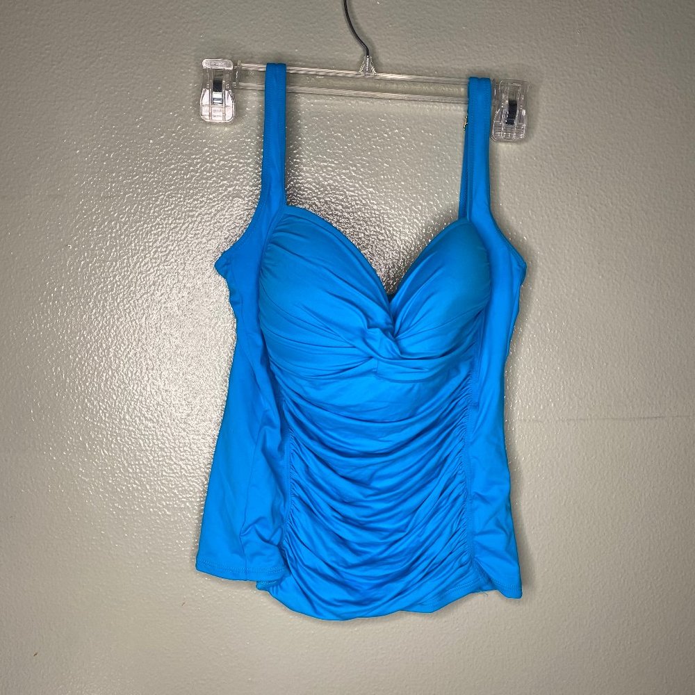 la blanca ruched swimsuit top